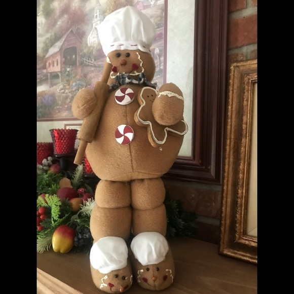 Rare Vintage Large Gingerbread Man Decor - Picture 12 of 12